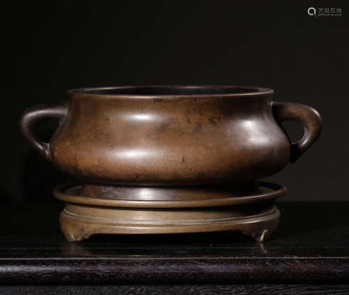 XUANDE MARK, CHINESE BRONZE CENSER