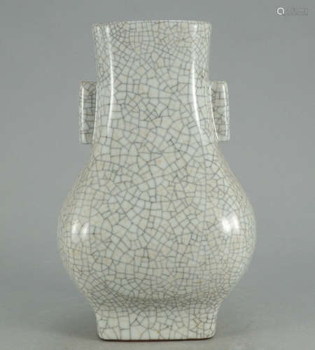 QIANLONG MARK, CHINESE GE KILN TYPE VASE