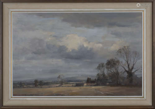 Marcus Ford - 'East Sussex Oast Houses', 20th century oil on canvas, signed recto, titled Frost