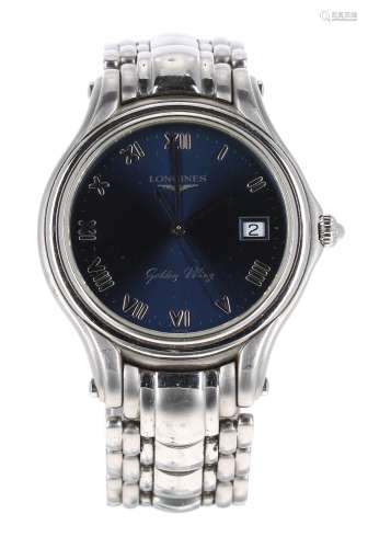 Longines Golden Wing stainless steel gentleman's bracelet watch, ref. L3 606 4, serial no. 28489xxx,
