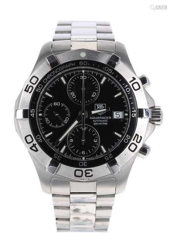 Tag Heuer Aquaracer Chronograph automatic stainless steel gentleman's bracelet watch, ref.