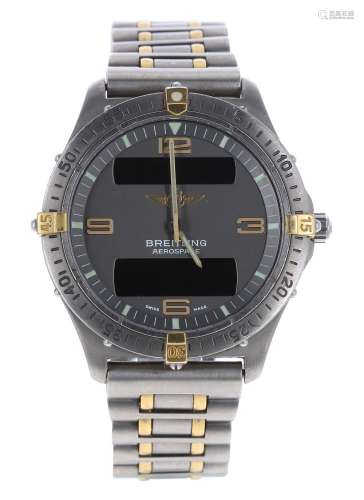 Breitling Aerospace titanium gentleman's bracelet watch, ref. F56062, serial no.109xx, 40mm (