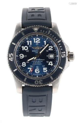 Breitling SuperOcean stainless steel automatic gentleman's wristwatch, ref. A17392, serial no.
