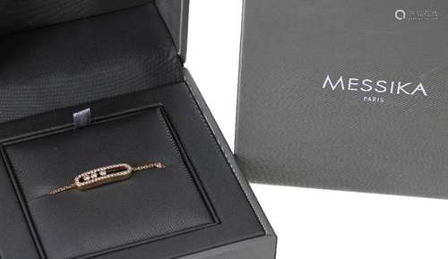 Messika by Giggi Hadid 18ct rose gold diamond bracelet, 3.7gm, 7.5