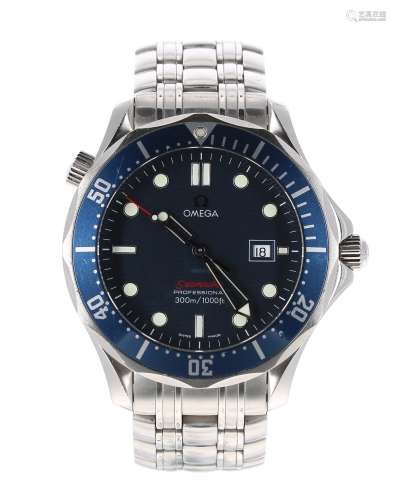 Omega Seamaster Professional stainless steel gentleman's bracelet watch, ref. 196 1504, serial no.