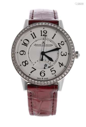 Jaeger-LeCoultre Rendez-Vous Night & Day automatic stainless steel and diamond wristwatch, ref.