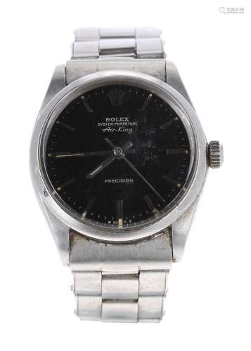 Rolex Oyster Perpetual Air-King Precision stainless steel gentleman's bracelet watch, ref. 5500,