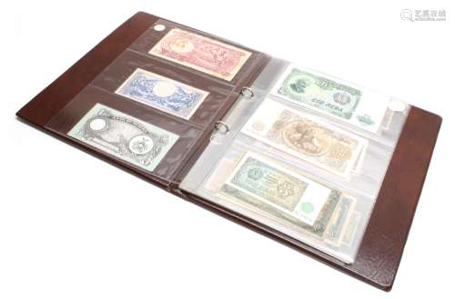 Collection of foreign bank notes