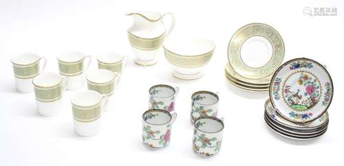 Royal Doulton - 'English Renaissance' pattern part demi tasse coffee set for six, H.4972, comprising