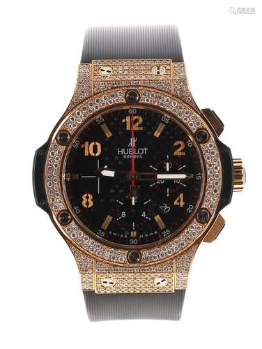 Hublot Big Bang Diamond 18ct chronograph gentleman's wristwatch, ref. 301.M, serial no, 6095xx,