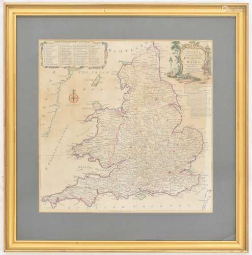 After Kitchin, Thomas (1718-1784) - Kitchin's Most Accurate Map of the Roads of England and Wales,