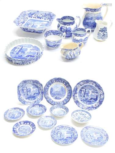 Spode Italian design tableware including a large collection including cream jugs, serving dishes,