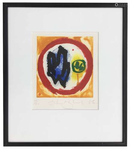 John Hoyland (British 1934-2011) - 'Kinor', abstract, etching and aquatint on paper, dated '86,