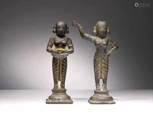 2 FEMALE DEITIES , RAMA AND LAKSHMI