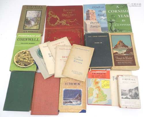 Books: A quantity of books on the subject of Cornwall. Titles to include Portrait of Cornwall,