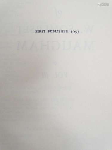 Books: The Complete Short Stories of W. Somerset Maugham, vols 1-3, The Selected Novels of W.