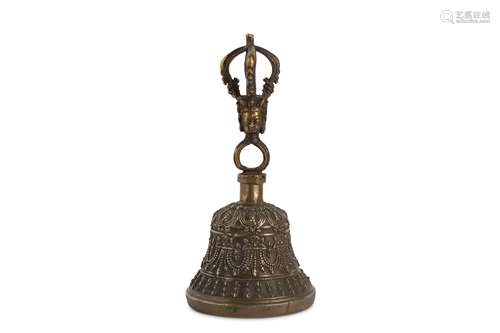 A RITUAL BRONZE BELL, GHANTA.