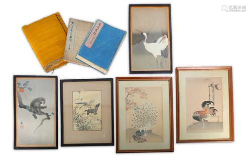 A GROUP OF JAPANESE ILLUSTRATED BOOKS AND PRINTS.