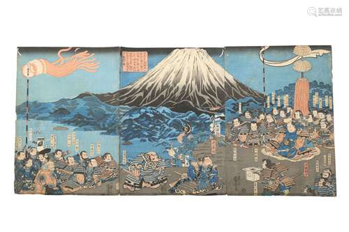 WOOD BLOCK PRINTS BY KUNIYOSHI.