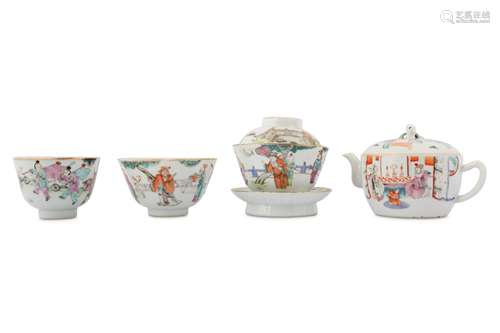 A GROUP OF CHINESE FAMILLE ROSE PORCELAIN.