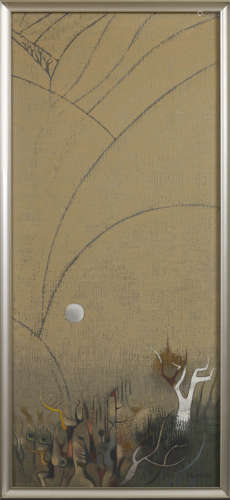 AN OIL PAINTING BY SANSHIN YOSHIKAWA (1911 - 1985).