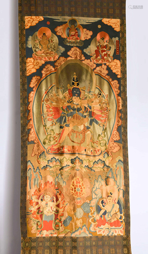 A Mandkesvara Silk Thang-ga