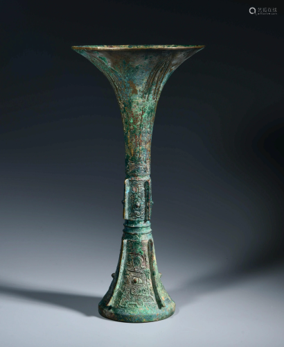 A Bronze Flower Vase