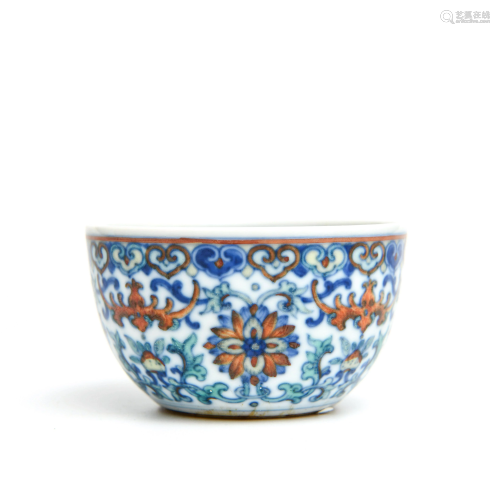 A Doucai ‘Twine Lotus’ Porcelain Jar