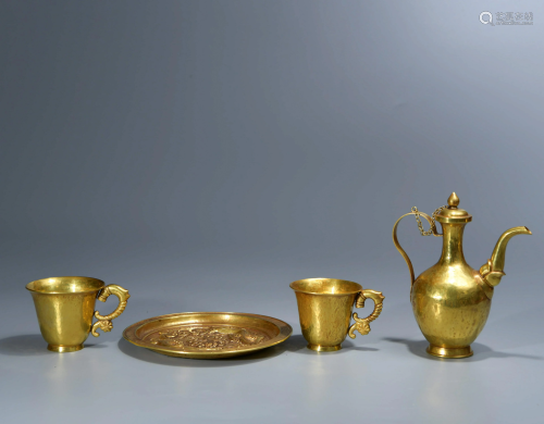 A set of Golden Cups