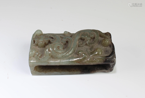 Chinese Jade Belt Buckle