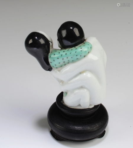 A Porcelain Erotic Display Ornament