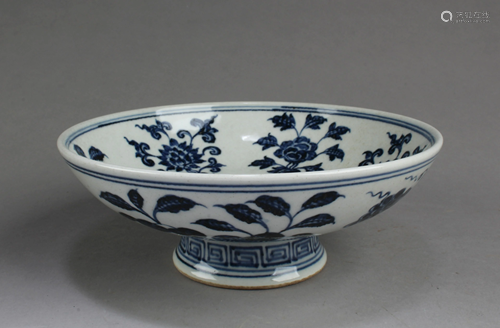 Chinese Blue & White Porcelain Plate