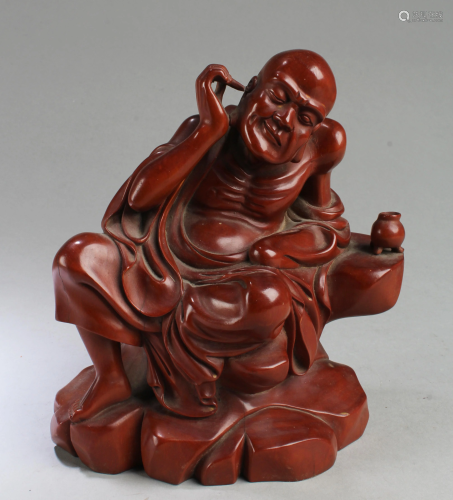 A Carved HuangYangMu Carved Statue