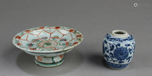 Two Antique Porcelain Ornament
