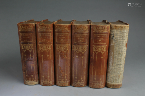 A 6-Book Collection Set Titled 'Gibbon's Rome'
