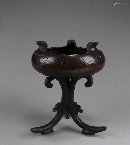 A Bronze Incense Burner