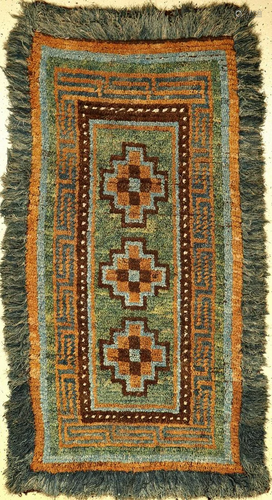 Rare Tibetan Wangden Drumtze 'Meditation Rug',