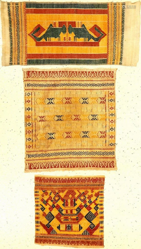 (3 Lots) Rare Fine Indonesian 'Textiles',