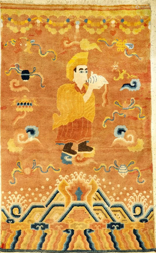 Ningxia 'Temple Rug' (Lama Calls For Prayer),