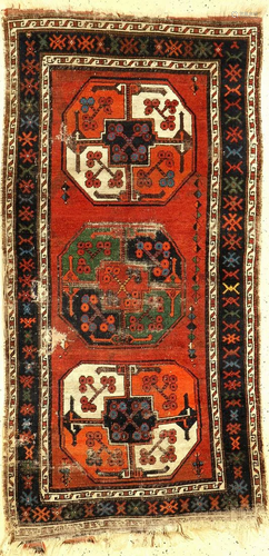 Rare Baluch Rug With Turkmen Influences (Gulli-Guls),