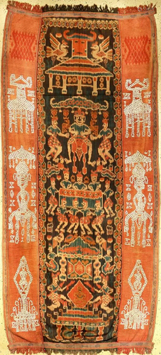 Rare Indonesian Sumba 'Ikat' (With Shell Trim),