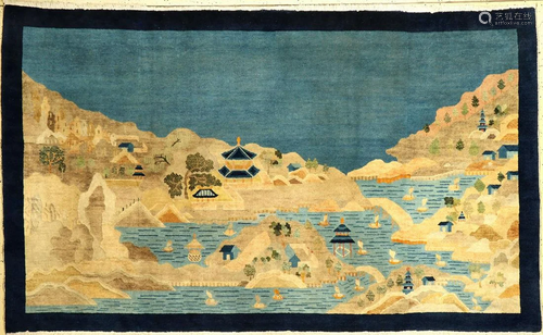 Beijing 'Pictorial Rug' (Chinese Sea Landscape),