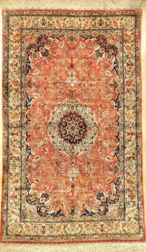 Fine Silk Tabriz 'Faraji' Carpet (Signed),