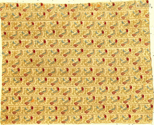 Early Fine Indian 'Silk-Textile' (Fragment),