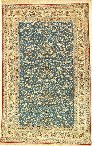 Fine Nain 'Tudeschk' (Part-Silk) Rug,