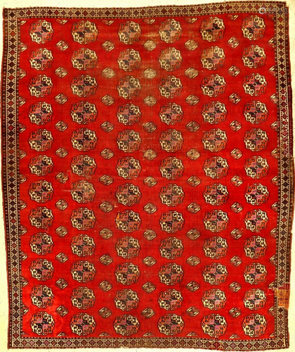 Fine Salor 'Main-Carpet' (Ruby-Red Silk- Parts),