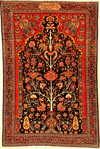 Exceptionally Fine & Important Farahan Rug (Signed: