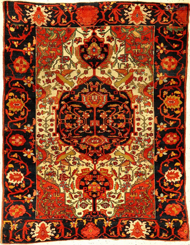 Extremely Fine Mishan Malayer Rug,