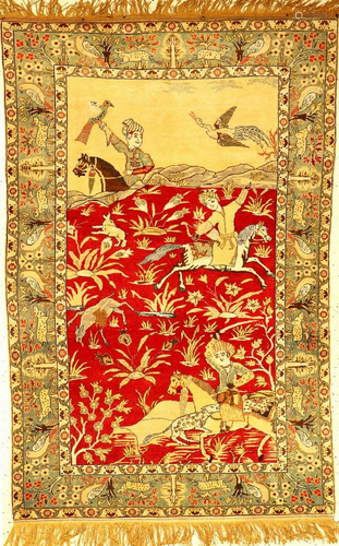 Fine Kaisery 'Pictorial Rug' (The Hunting),