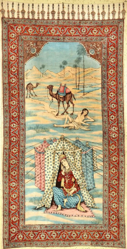 Isfahan Qalamkar 'Textile' (Leyli & Majnun),